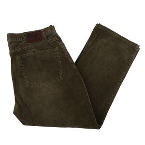 Polo Ralph Lauren Corduroy Pants Men's 36x28 Green Pant Trouser‎ Vintage 90s Y2K